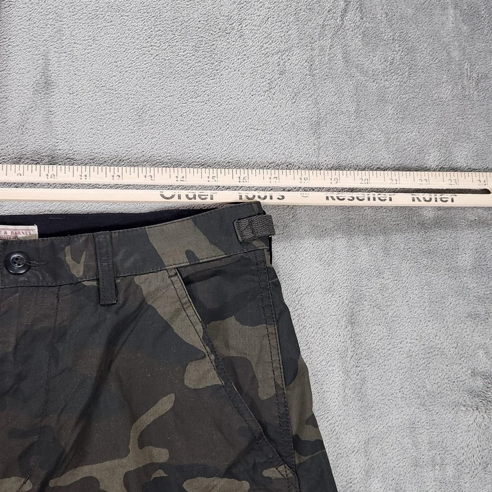 Wallace & Barnes Pants Mens 31x31 Green Camo Cargo Drawstring Hem Workwear